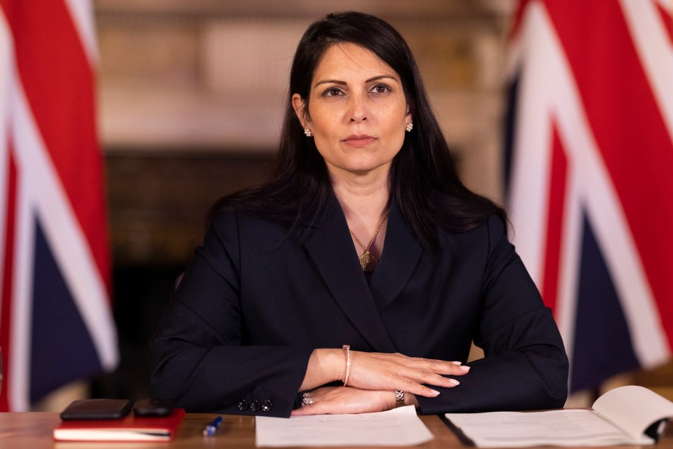 Priti Patel today told MPs to back the Rwanda Bill – but warned Mr Sunak it should be toughened up to stop meddling civil servants grounding deportation flights