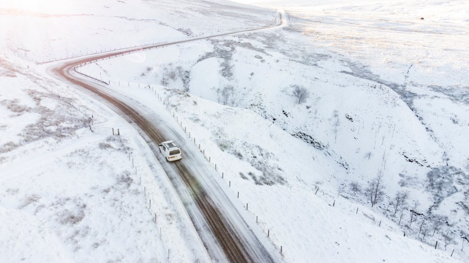 Motorists travelling through wintery conditions in Cumbria this morning