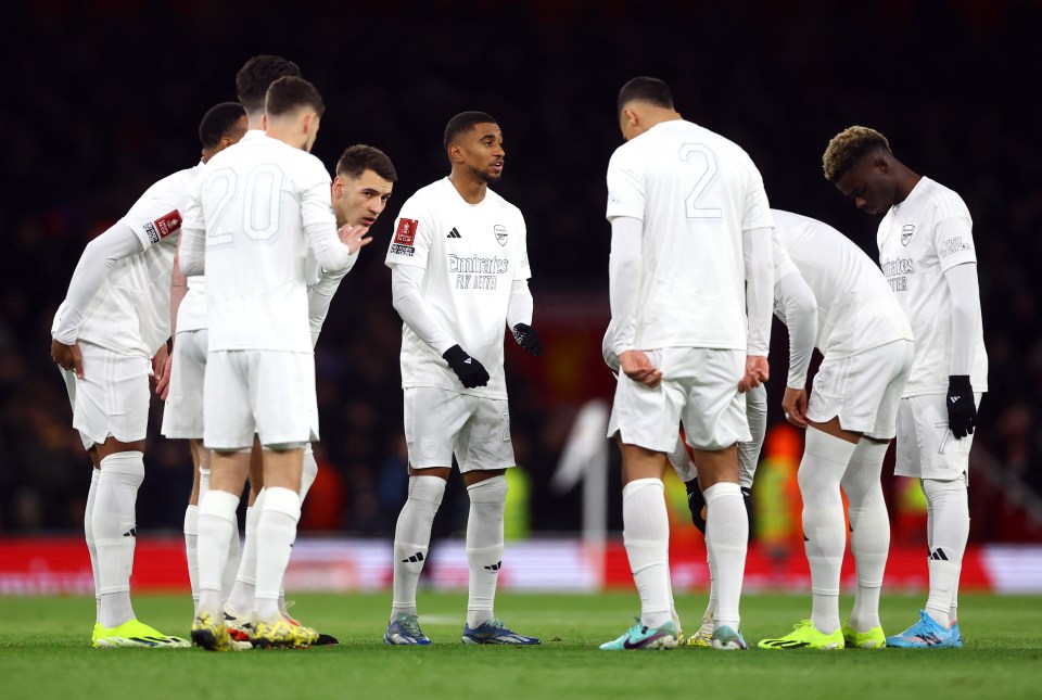 The Gunners are wearing a special all-white strip