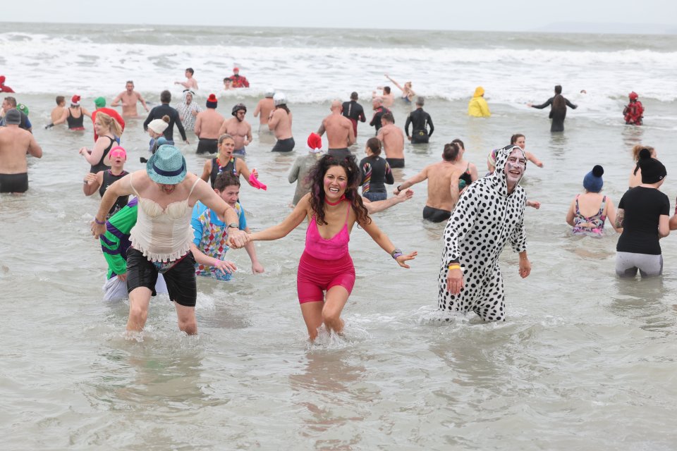 Locals rocked up in hilarious attire to take part in the tradition