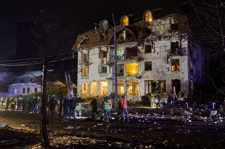 The hotel was the latest place hit by Russian missiles in Ukraine