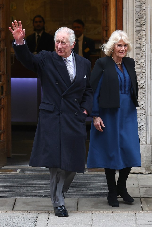 King Charles looking stylish as he leaves hospital following operation.