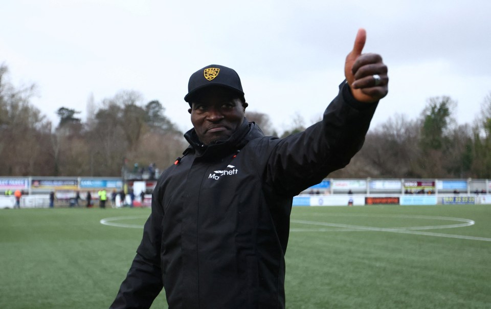 George Elokobi couldn't keep Maidstone in the National League but beating Stevenage shows he is enjoying a enjoying a brilliant first full season in charge