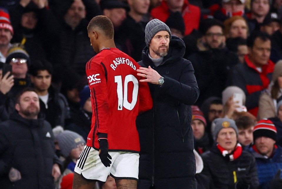 Erik ten Hag has clearly run out of patience with Marcus Rashford