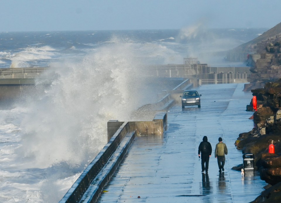 Blackpool's North Shore was hit by stormy weather last week