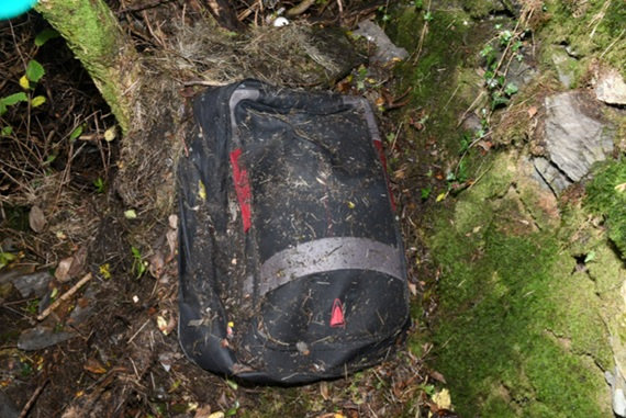 Cops found body parts in this discarded suitcase