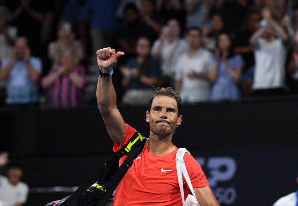 Rafael Nadal suffered an injury during his comeback tournament in Brisbane