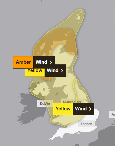 Weather warnings are in place for much of the UK