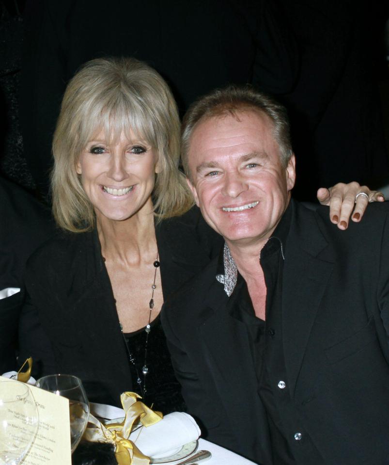 Davro and girlfriend Vicky Wright at the Dorchester Hotel in London in 2012