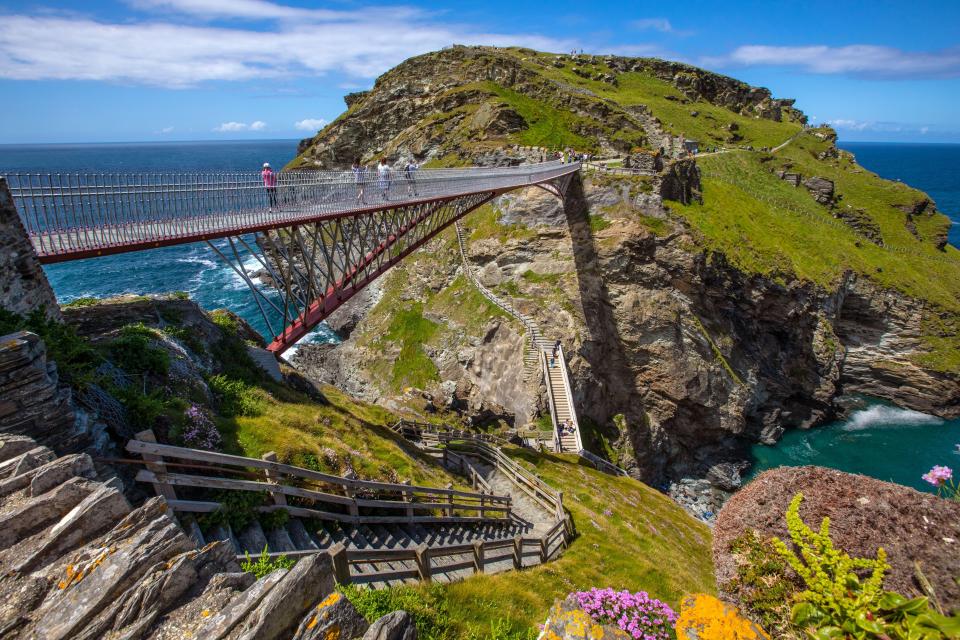 The footbridge linking the mainland to the headland has won awards