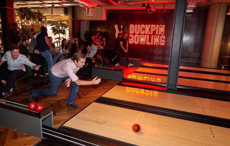 The pub has its own bowling alley among a number of other features