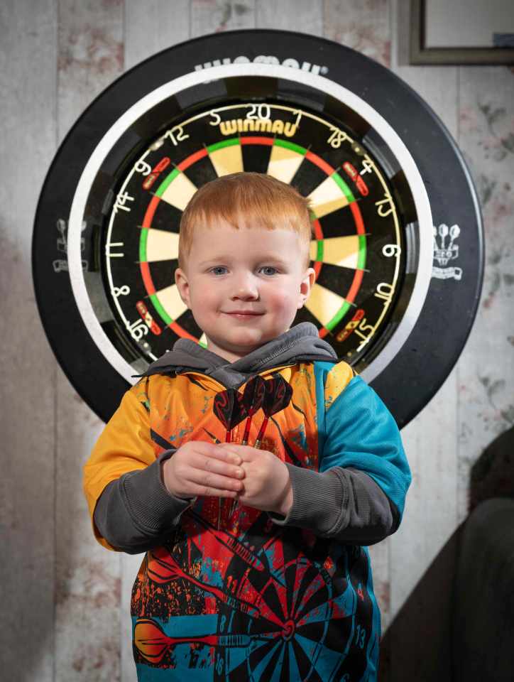 Three-year-old Beau Barker is a darts prodigy aiming to become the next Luke Littler