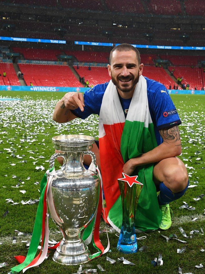 Italy legend Leonardo Bonucci heaped praise on two England defenders