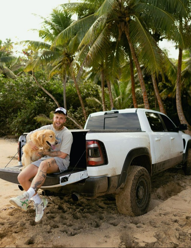 Jake Paul loves his Ram truck