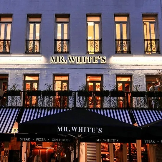 Mr White's Steak, Pizza & Gin House is in London's iconic Leicester Square