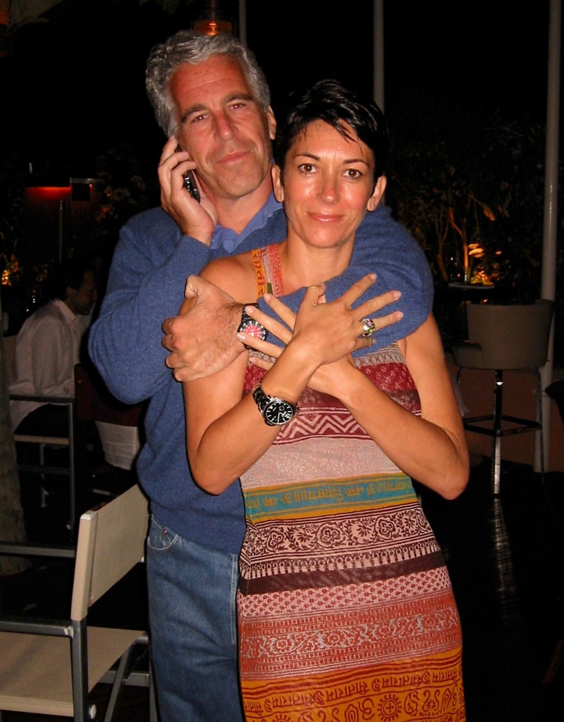 Epstein with his former girlfriend Ghislaine Maxwell who was found guilty of sex trafficking in 2021