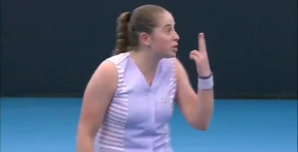 She called the umpire 'blind' following the contentious decision