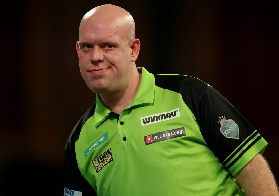 Three-time world champion Michael van Gerwen had no answer to Littler’s brilliance