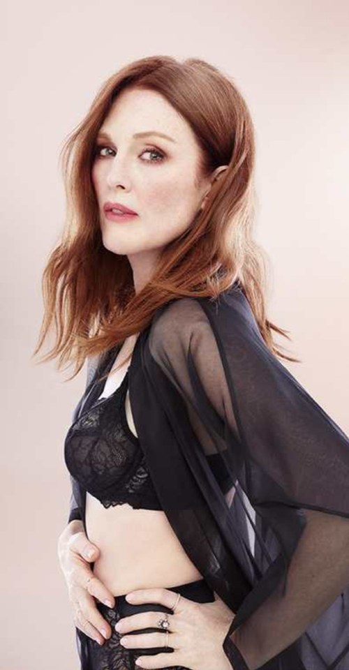 JULIANNE MOORE, 63: Actress proved a Triumph in 2017 ad for lingerie brand