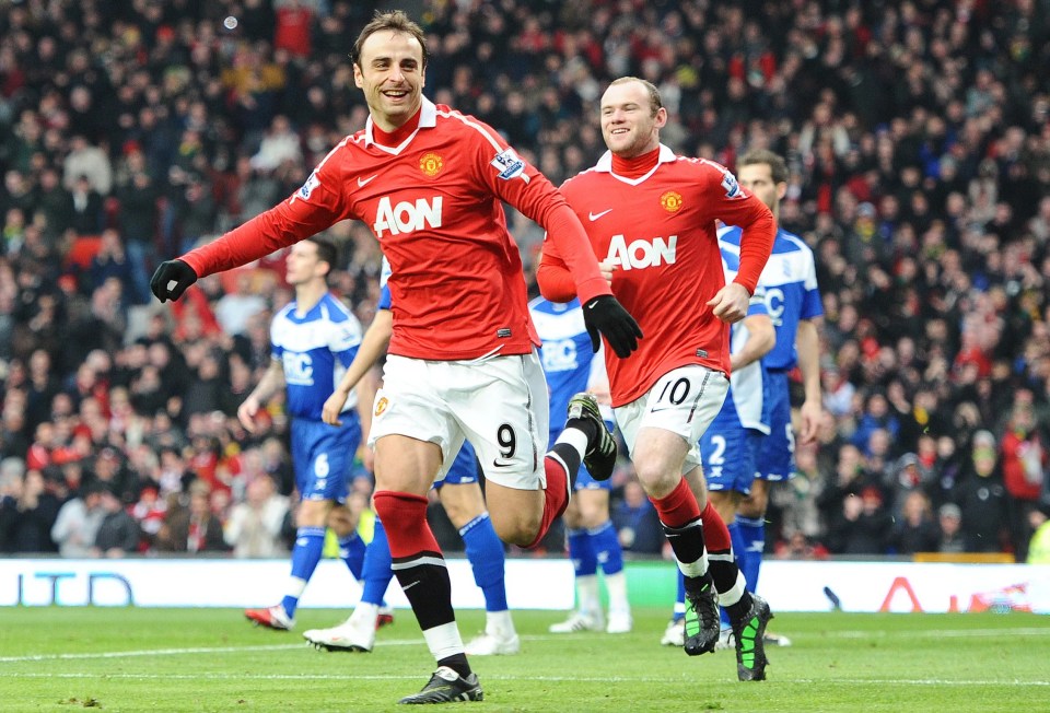 Berbatov and Rooney won Premier League titles together in 2009 and 2011