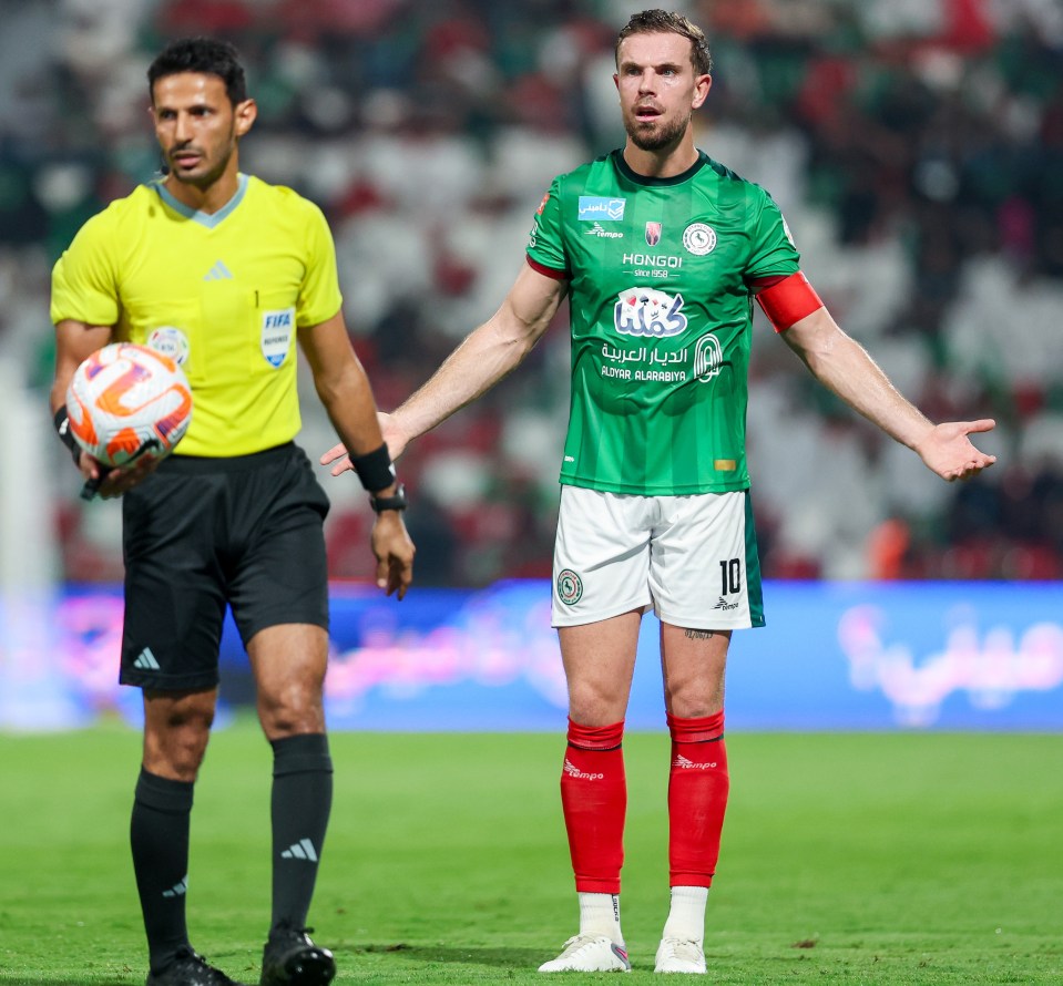 Henderson is not set to earn any money from his time in Saudi Arabia