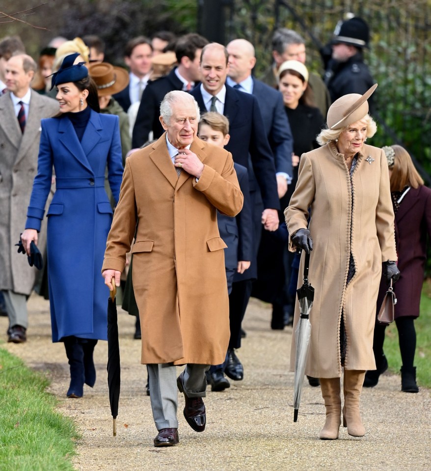 The Monarch and Princess Kate were both seen at the Christmas Day church service in Sandringham last year