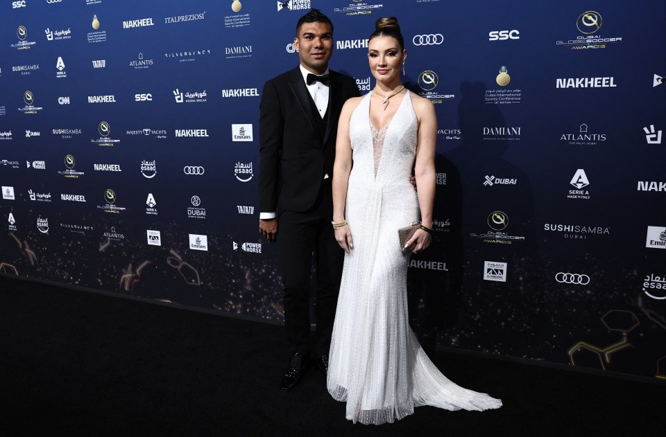 Manchester United star Casemiro attended the ceremony with wife Anna Mariana