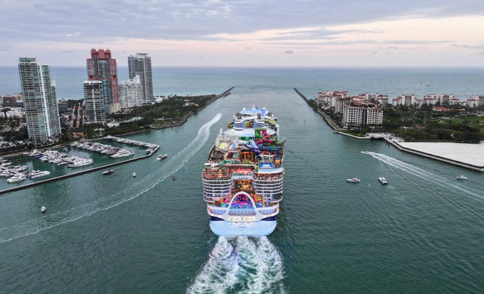 The aptly-named Icon of the Seas left its home port in Miami on Saturday