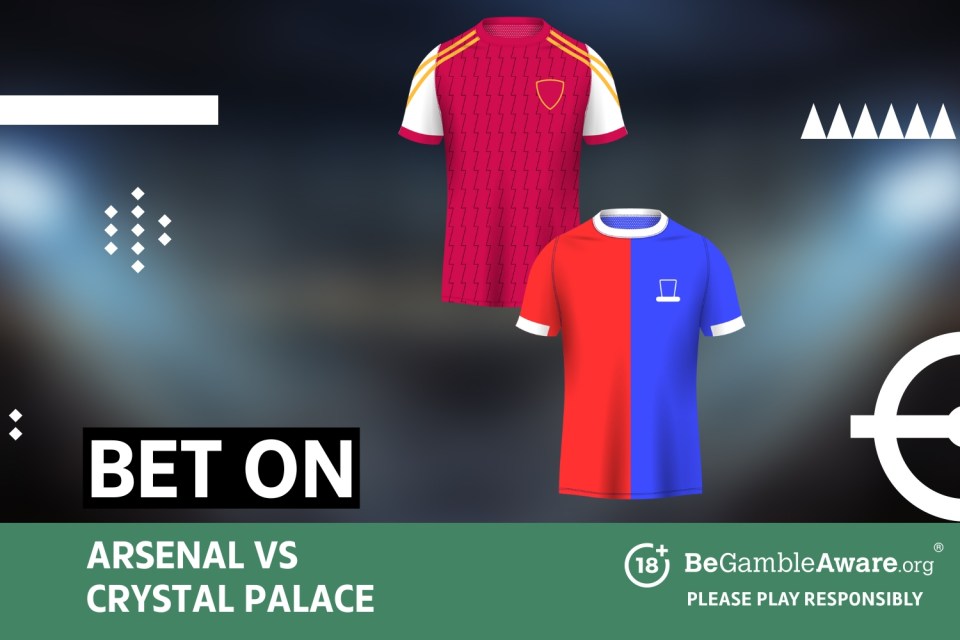 Bet on Arsenal vs Crystal Palace. 18+ BeGambleAware.org - Please play responsibly.