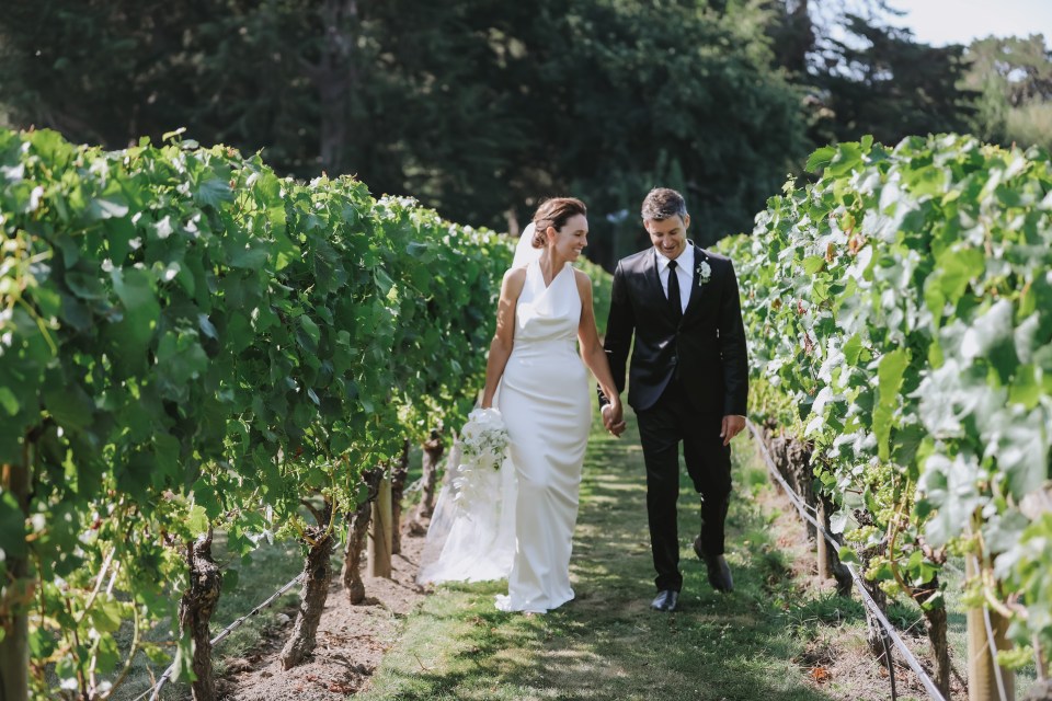 The couple had their wedding ceremony in at a vineyard in Hawke's Bay, New Zealand