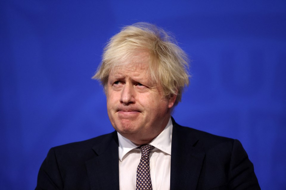 (FILES) Britain's Prime Minister Boris Johnson attends a media briefing on the latest Covid-19 update in the Downing Street briefing room, central London on November 27, 2021. Former UK prime minister Boris Johnson will face tough questioning at a public inquiry on December 6, 2023 over his government's handling of the Covid-19 pandemic, after a barrage of criticism from his former aides. Nearly 130,000 people died with Covid in the UK by mid-July 2021, one of the worst official per capita tolls among Western nations. (Photo by Hollie Adams / POOL / AFP) (Photo by HOLLIE ADAMS/POOL/AFP via Getty Images)