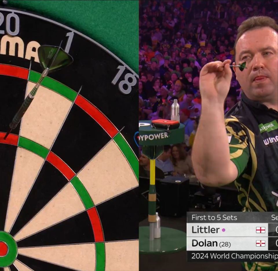 Brendan Dolan threw his first dart and hit the treble 20