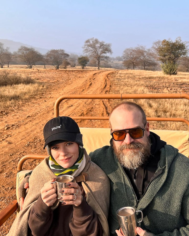 Lily Allen and David Harbour took a romantic holiday to India to welcome in the New Year