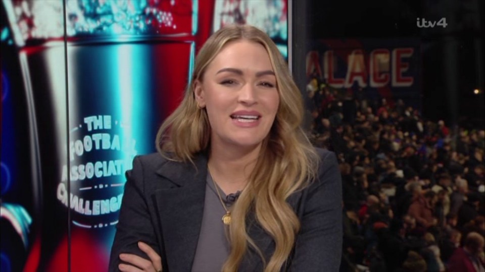 Laura Woods presented ITV's FA Cup coverage