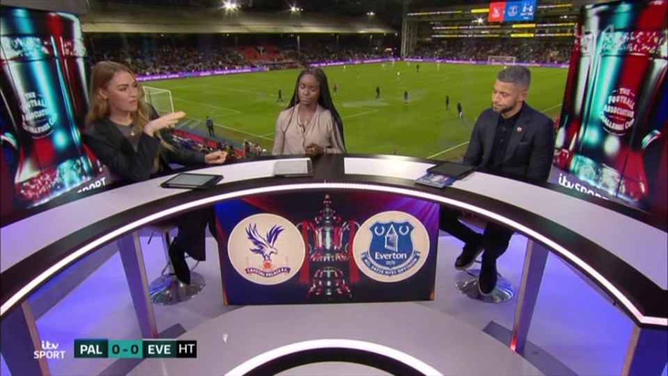 She was joined on the show by Eni Aluko and Jobi McAnuff