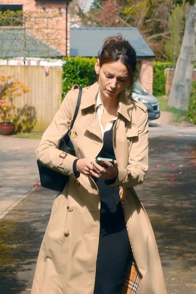 Burberry trench coat worn by Michelle as Maya Stern