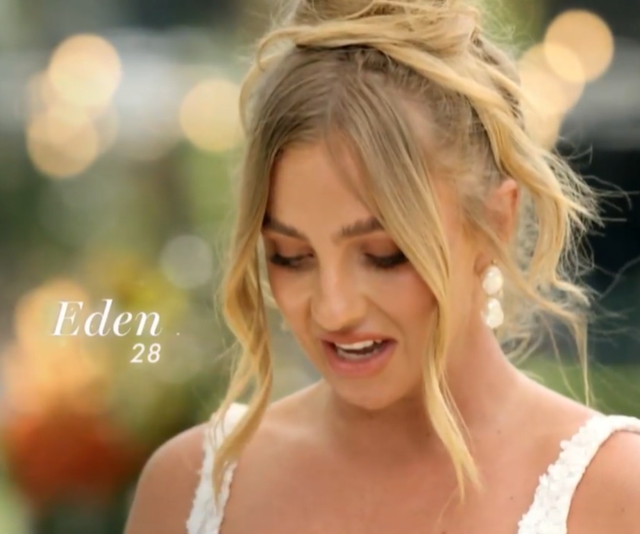 Eden is set to be one of the more explosive brides