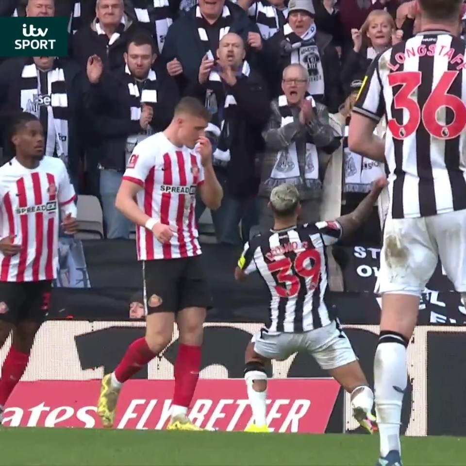 Bruno Guimarães made a passionate gesture to the Newcastle supporters