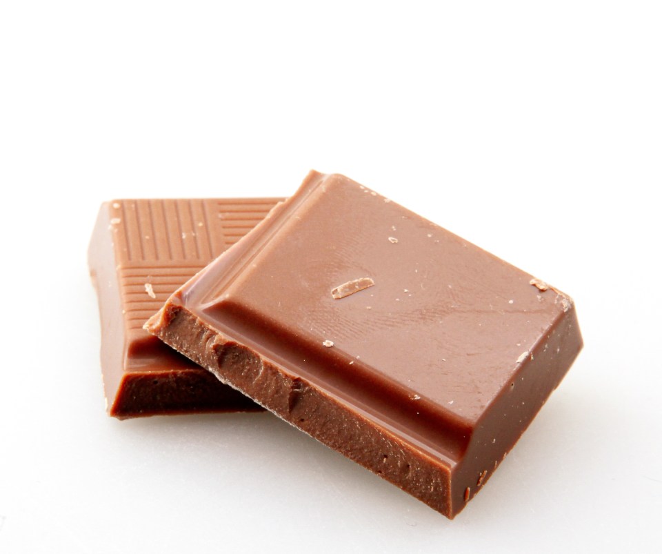 Chocolate contains caffeine that will stay in your system for hours and leave you buzzing at bedtime