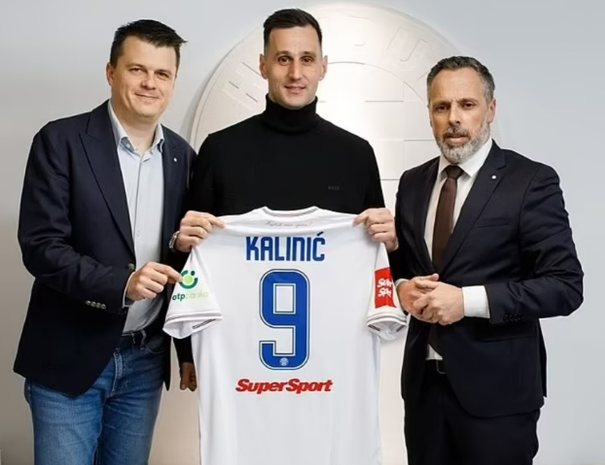 Kalinic will earn 86p for his short-term return to boyhood club Hajduk Split