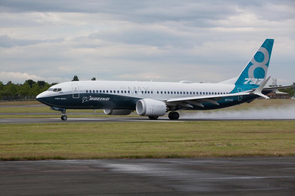 A Boeing 737-8 (file image)