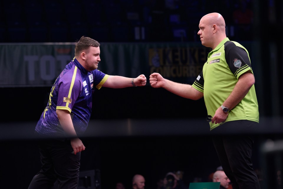 Michael Van Gerwen warned the teenager that 'there cannot be mercy' at the top level