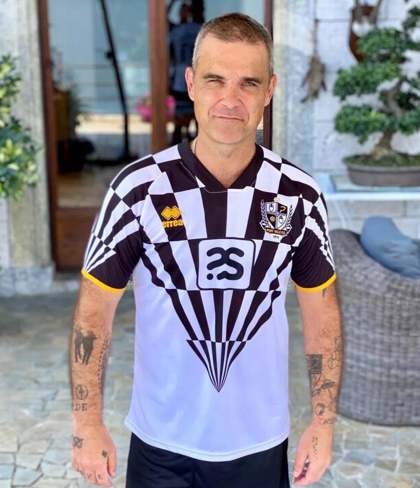 Robbie Williams has revealed his hopes to take over Port Vale FC