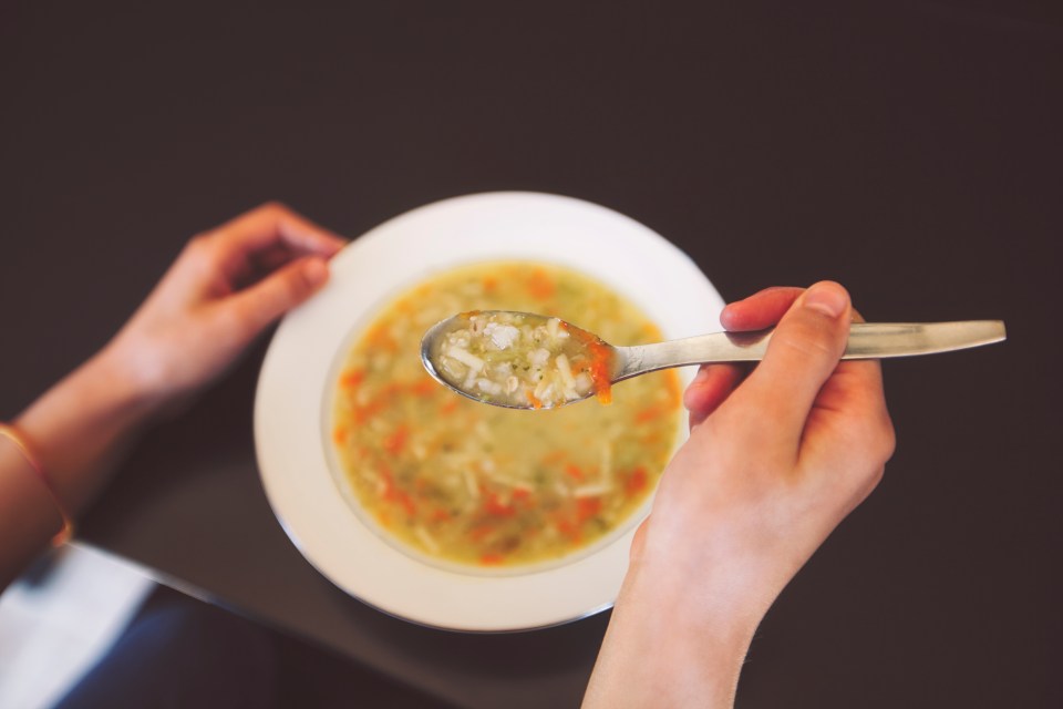 Chicken soup can help boost electrolyte levels