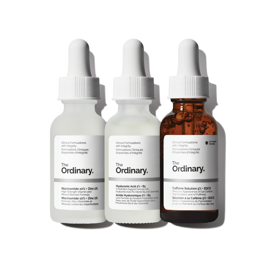 The Ordinary’s Most Loved Trio includes three of the brand’s top products.