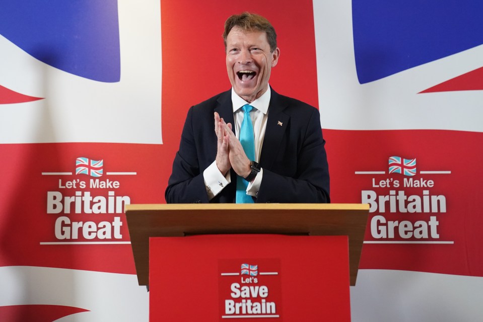 Reform Party leader Richard Tice speaking at a press conference at the Conrad Hilton, London, to outline Reform's plans for 2024. Picture date: Wednesday January 3, 2024. PA Photo. See PA story POLITICS Reform. Photo credit should read: Stefan Rousseau/PA Wire