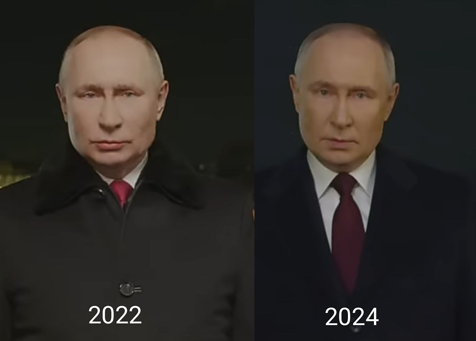 Ukraine's latest claims come after allegations that Vlad could've used AI to deliver his New Year Address, as he seemed to appear different between 2022 and this year