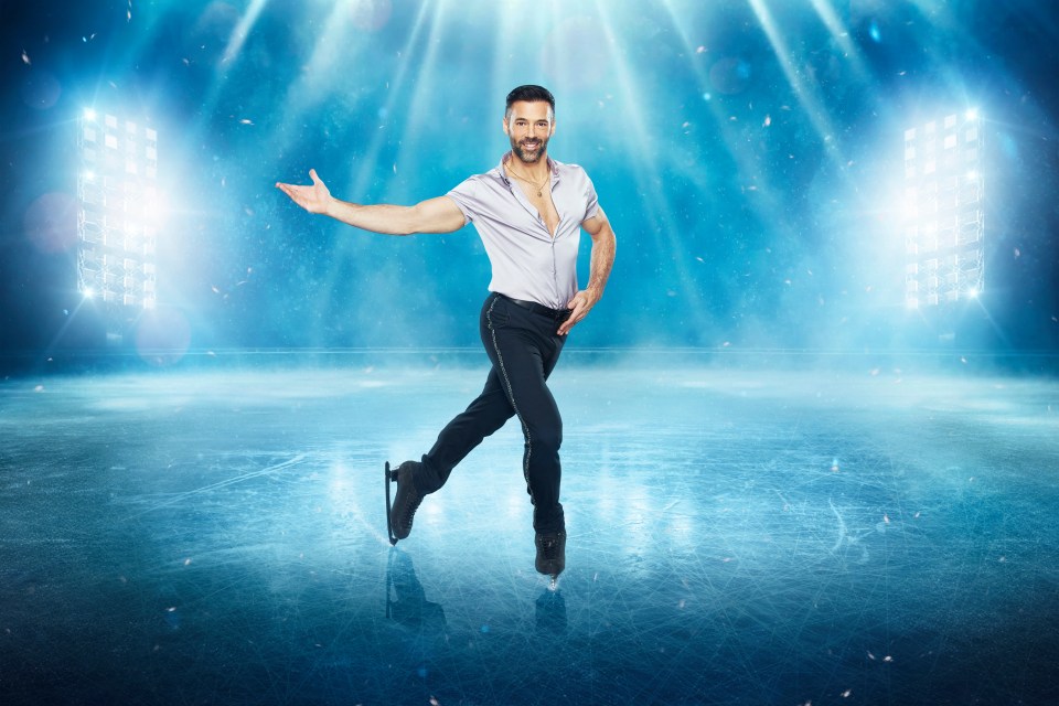 Editorial use only Mandatory Credit: Photo by ITV/Matt Frost/REX/Shutterstock (14295373ac) Sylvain Longchambon 'Dancing On Ice' TV Show, Series 16, UK - 14 Jan 2024 Dancing on Ice, is a British ITV entertainment series which features celebrities and their professional partners figure skating in front of a panel of judges.