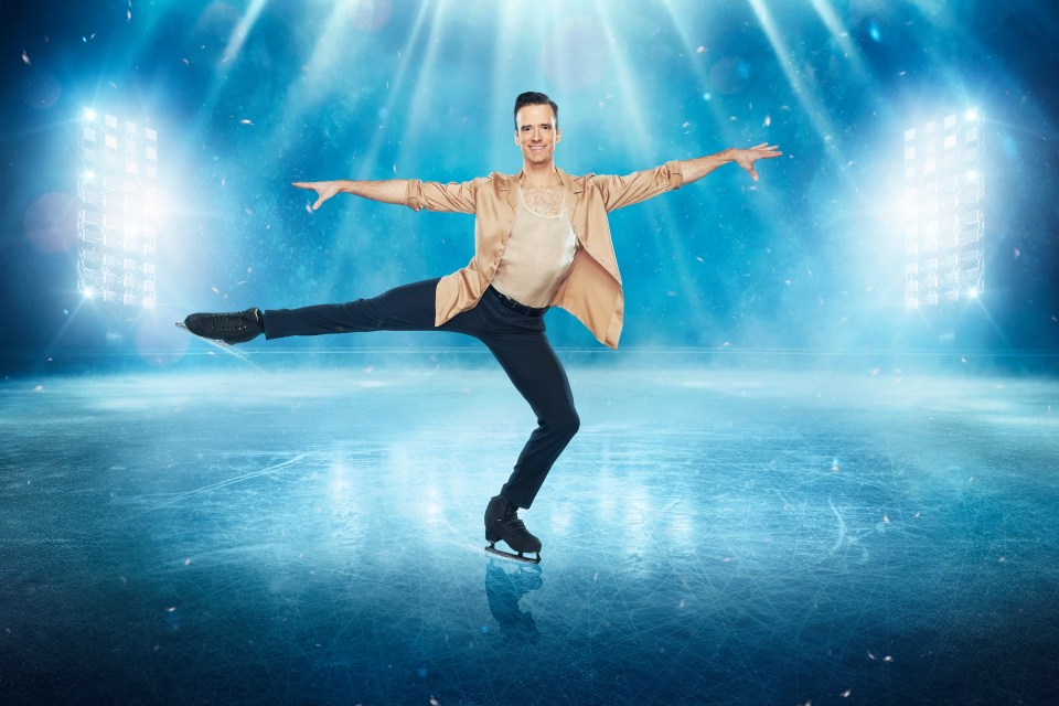 Editorial use only Mandatory Credit: Photo by ITV/Matt Frost/REX/Shutterstock (14295373ag) Simon S¿n¿cal 'Dancing On Ice' TV Show, Series 16, UK - 14 Jan 2024 Dancing on Ice, is a British ITV entertainment series which features celebrities and their professional partners figure skating in front of a panel of judges.