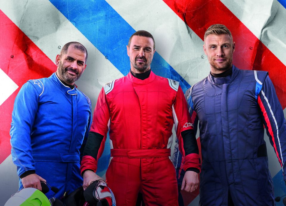 Embargoed to 2100 Sunday March 17 For use in UK, Ireland or Benelux countries only Undated BBC handout photo of Top Gear presenters (left to right) Chris Harris, Paddy McGuinness and Freddie Flintoff on a first-look teaser for series 27. PRESS ASSOCIATION Photo. Issue date: Sunday March 17, 2019. See PA story SHOWBIZ TopGear Teaser. Photo credit should read: Lee Brimble / BBC Studios/PA Wire NOTE TO EDITORS: This handout photo may only be used in for editorial reporting purposes for the contemporaneous illustration of events, things or the people in the image or facts mentioned in the caption. Reuse of the picture may require further permission from the copyright holder.